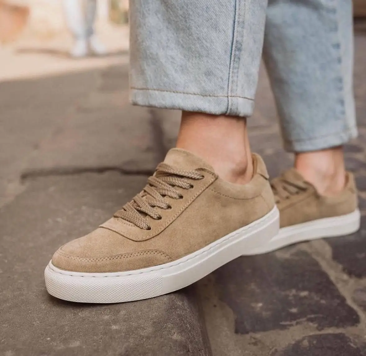 Leather Men's Sneakers Casuas Shoes For Everyday